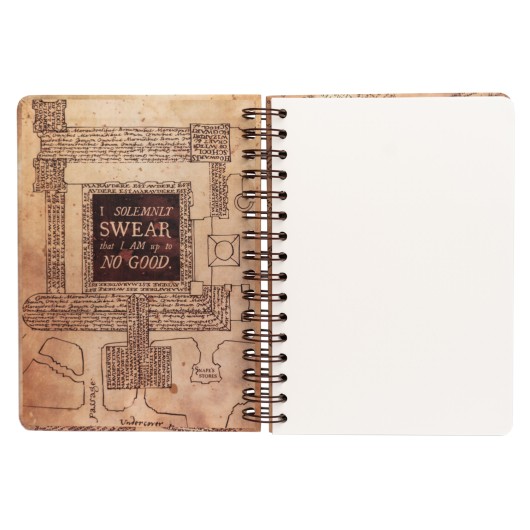 HARRY POTTER THE MARAUDER'S MAP HARDCOVER A5 NOTEBOOK