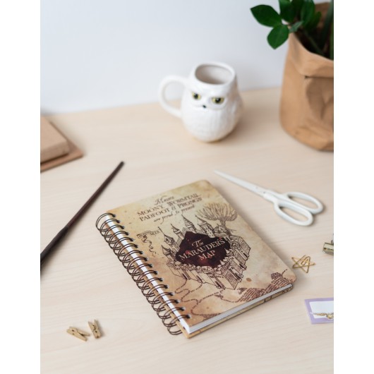 HARRY POTTER THE MARAUDER'S MAP HARDCOVER A5 NOTEBOOK