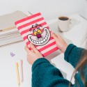 DISNEY ALICE IN WONDERLAND CHESHIRE CAT PREMIUM A5 PLUSH COVER NOTEBOOK