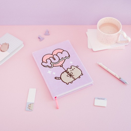 PUSHEEN MOMENTS PREMIUM A5 PLUSH COVER NOTEBOOK