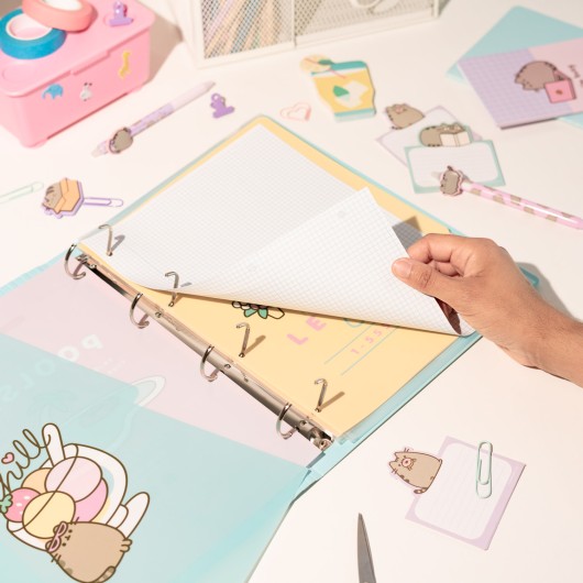 PUSHEEN POLYPROPYLENE 4 RING BINDER