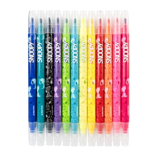 SNOOPY SET OF 12 ERASABLE MARKERS