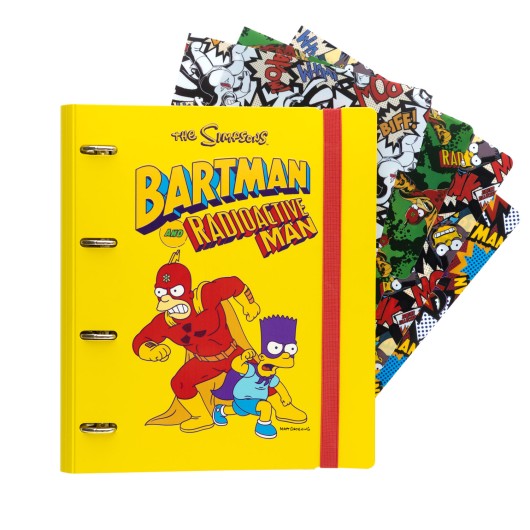 THE SIMPSONS POLYPROPYLENE 4 RING BINDER