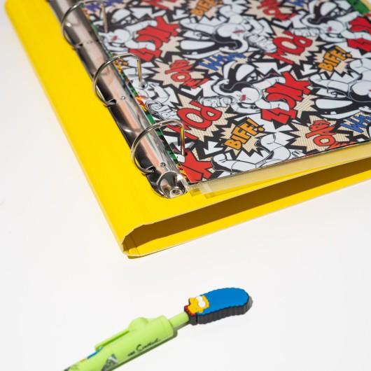 THE SIMPSONS POLYPROPYLENE 4 RING BINDER