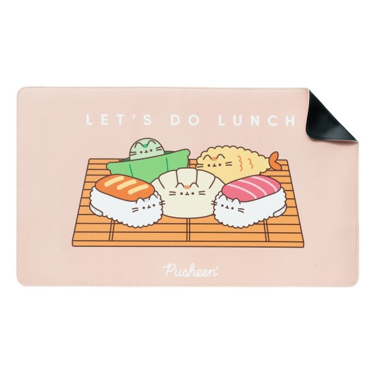 PUSHEEN SUSHI ROLL VEGAN LEATHER (PU) MOUSE PAD