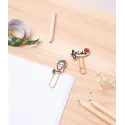 CLIPS CON TOPPER FRIDA KAHLO
