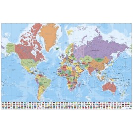 POSTER CARTE DU MONDE