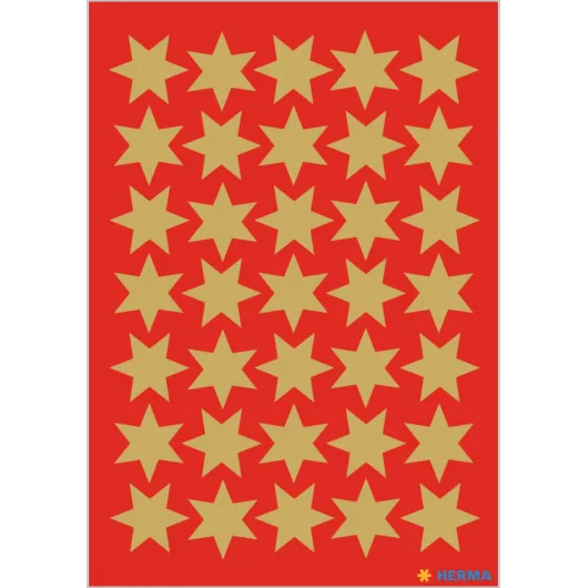 PEGATINAS DECOR ESTRELLAS DORADAS 16 mm