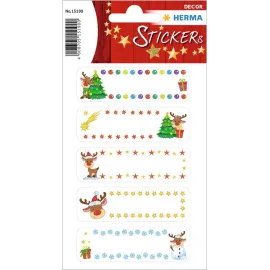 PEGATINAS DECOR RUDOLPH GLITTER 2