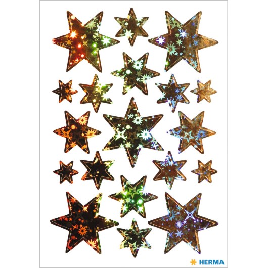 PEGATINAS DECOR ESTRELLAS HOLOGRAFICAS