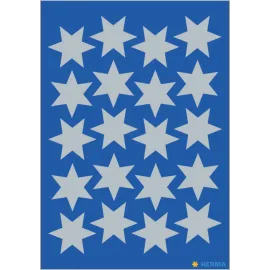 PEGATINAS DECOR ESTRELLAS PLATEADAS 21 mm