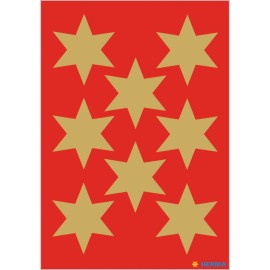 PEGATINAS DECOR ESTRELLAS DORADAS 33 mm