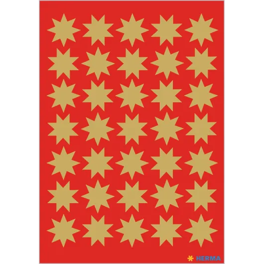 PEGATINAS DECOR ESTRELLAS COLOR ORO 16 mm
