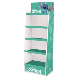 EXPOSITOR 1/4 PALET CARTON 5 BALDAS DISNEY STITCH