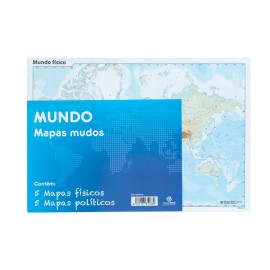 PACK 10 MAPAS MUDOS PT MUNDO POLITICO FISICO