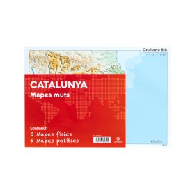 PACK 10 MAPAS MUDOS CAT CATALUNYA POLITICA FISICA