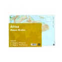 PACK 10 MAPAS MUDOS ES AFRICA POLITICA FISICA