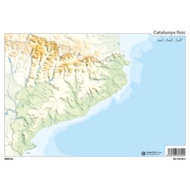 MAPA MUDO CATALUNYA FISICO
