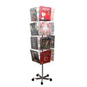 EXPOSITOR CALENDARIOS GIRATORIO 4 CARAS C-16 NEGRO