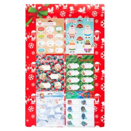 EXPOSITOR ETIQUETAS 6 GANCHOS NAVIDAD