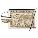 PACK COLGADOR CON POSTER MAPA MUNDO ANTIGUO