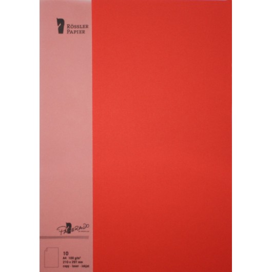 FOLIO A4 PAPERADO 10 UNIDADES TOMATE