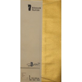 SOBRE DL AMERICANO PAPERADO 5 UNIDADES ORO