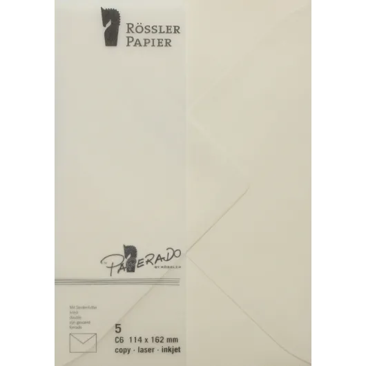 SOBRE C6 MINISTRO PAPERADO 5 UNIDADES CREMA