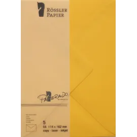 SOBRE C6 MINISTRO PAPERADO 5 UNIDADES YEMA
