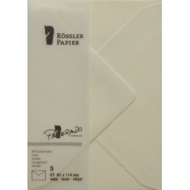 SOBRE C7 PAPERADO 5 UNIDADES CREMA