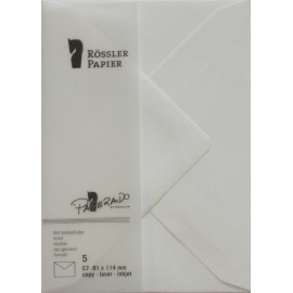 SOBRE C7 PAPERADO 5 UNIDADES BLANCO