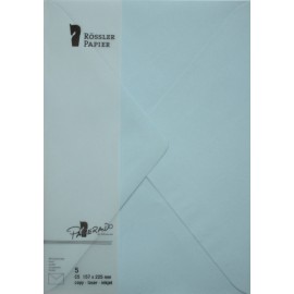 SOBRE C5 PAPERADO 5 UNIDADES AZUL AGUA
