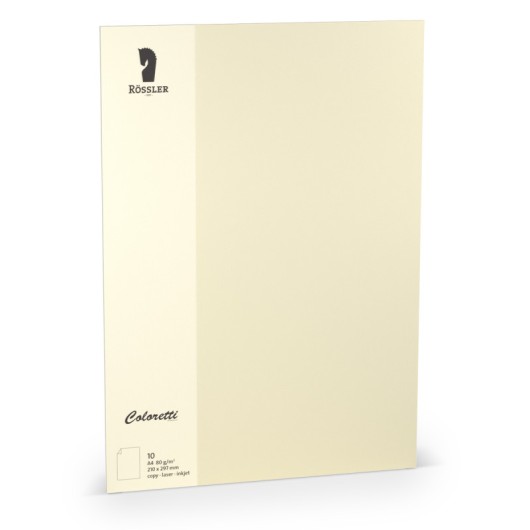FOLIO A4 COLORETTI 10 UNIDADES CREMA