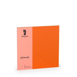 SOBRE CUADRADO GRANDE COLORETTI 5 UNIDADES NARANJA