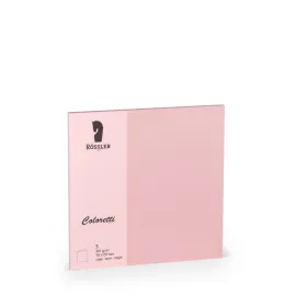 TARJETA DOBLE 157X157 COLORETTI 5 UNIDADES ROSA