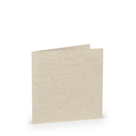 TARJETA DOBLE 157X157 COLORETTI 5 UNIDADES PERGAMINO MARRÓN 2