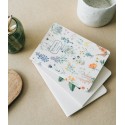 PACK 3 CUADERNOS A6 BOTANICAL WILD FLOWERS KOKONOTE