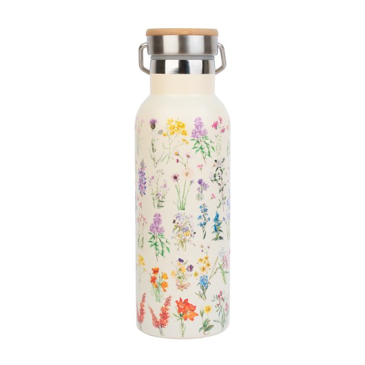 BOTELLA METALICA CON ASA BOTANICAL WILD FLOWERS KOKONOTE