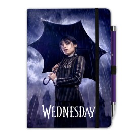 CUADERNO PREMIUM A5 CON BOLIGRAFO PROYECTOR WEDNESDAY