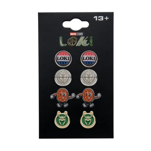 SET PENDIENTES MARVEL LOKI & TVA
