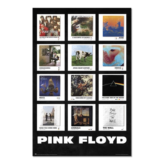 POSTER PINK FLOYD COVERS