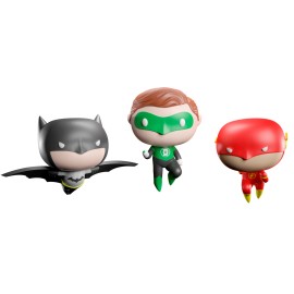 SET DE 3 ADORNOS DE NAVIDAD DC COMICS BATMAN, FLASH Y GREEN LANTERN