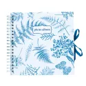 SCRAPBOOK ALBUM FOTO 26X26 CM 40 PAGINAS BLUE NATURE