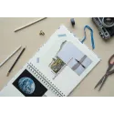 SCRAPBOOK ALBUM FOTO 26X26 CM 40 PAGINAS BLUE NATURE