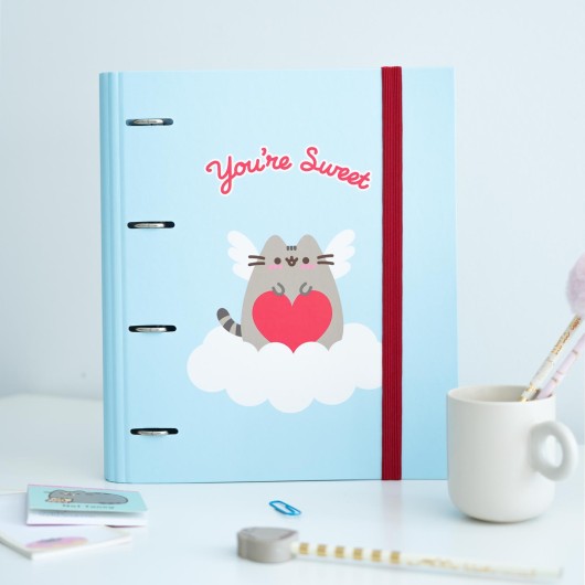 CARPETA 4 ANILLAS PUSHEEN PURRFECT LOVE COLLECTION