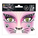 PEGATINAS FACE ART CAT GLITTERY FOIL