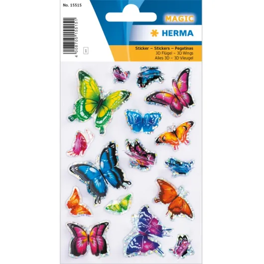 PEGATINAS MAGIC BUTTERFLIES 3D