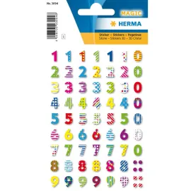 PEGATINAS MAGIC COLOURFUL NUMBERS 3D