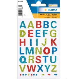 PEGATINAS MAGIC LETTERS GLITTERY