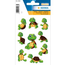 PEGATINAS MAGIC LITTLE TURTLE MOVING EYES